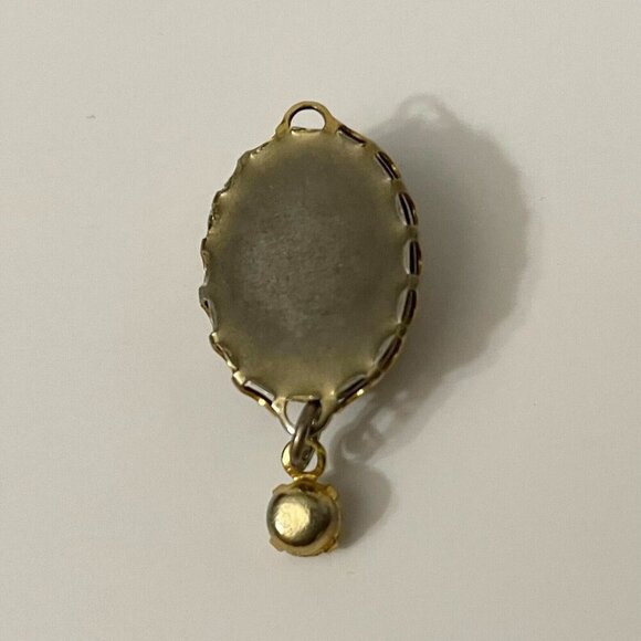 Vintage Floral Flower Dangle Pendant Charm No Loop - Picture 13 of 16